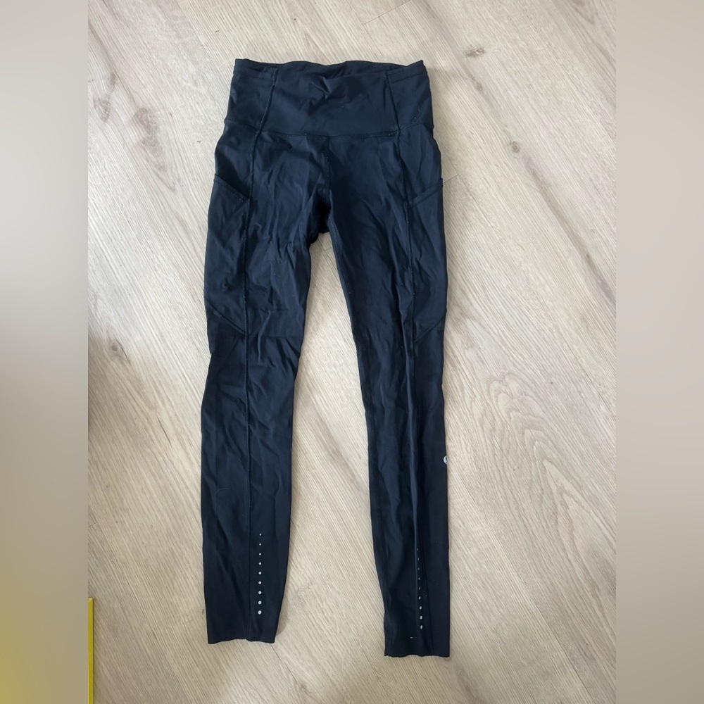 Lululemon Speed Up Tight 28" Full Length - Black - Size 4